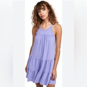 Sundry Tiered mini dress iris Purple size 1/small NWT